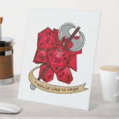 バーバリアンサイコロデザイン 台座サイン (インサイチュ)