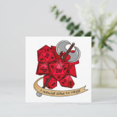 バーバリアンサイコロデザイン 招待状 (スタンド正面)