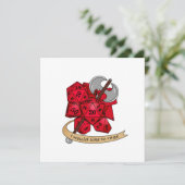 バーバリアンサイコロデザイン 案内状 (スタンド正面)