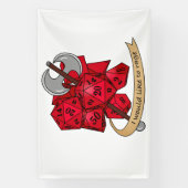 バーバリアンサイコロデザイン 横断幕 (縦)