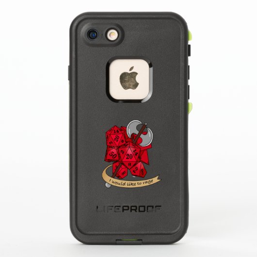 バーバリアンサイコロデザイン LifeProof iPhoneケース (裏面)