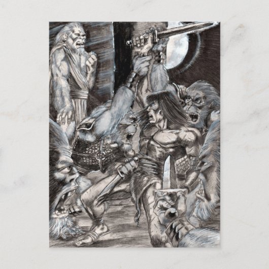 バーバリアン・アポカリプス・アート002 ポストカード (正面)