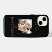 バーバリアン・ウォリアー オリジナル iPhoneケース (裏面横)