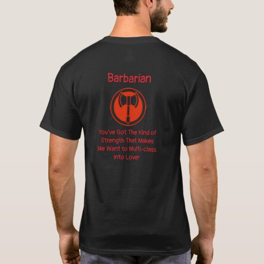 バーバリアン・ラバー Tシャツ (裏面)