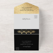 バーバルミツワーアールデコ オールインワン招待状 (外側)