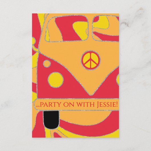 バーバルミツワーエンクロージャ披露宴カードの波 エンクロージャーカード (裏面)