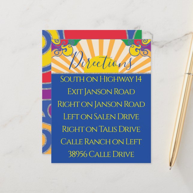 バーバルミツワーエンクロージャ/方向カード旋回 (正面/裏面インサイチュ)