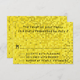 バーバルミツワーエンクロージャRSVPカードゲームオン 出欠カード