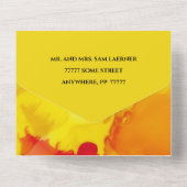 バーバルミツワーオールn 1招待状タリカラフルット オールインワン招待状 (裏面)