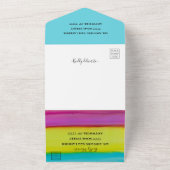 バーバルミツワーオールn 1招待状紙吹雪タリスト オールインワン招待状 (外側)