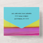 バーバルミツワーオールn 1招待状紙吹雪タリスト オールインワン招待状 (裏面)