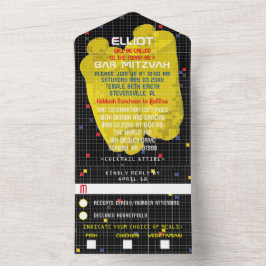 バーバルミツワーゲームオン オールインワン招待状