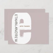 バーバルミツワーサンキューカードフラット2-E サンキューカード (正面/裏面)