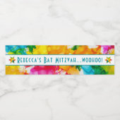 バーバルミツワースプラッシュ色水瓶ラベル ペットボトルラベル (シングルラベル)