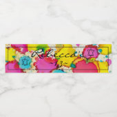 バーバルミツワー紙吹雪水瓶札 ペットボトルラベル (シングルラベル)