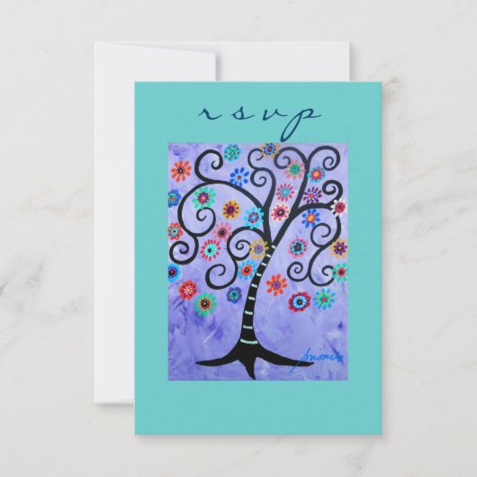 バーバルミツワーRSVP 出欠カード (正面)