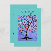 バーバルミツワーRSVP 出欠カード (正面/裏面)