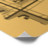 バーバンクボブホープ空港(BUR)ダイアグラムポスター ポスター (角)