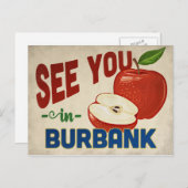 バーバンク・カリフォルニアアップル – ヴィンテージ・トラベル ポストカード (正面/裏面)