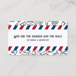 バーバーおもしろいショップ美容師理容師美容師 名刺