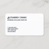 バーバーおもしろいショップ美容師理容師美容師 名刺 (裏面)