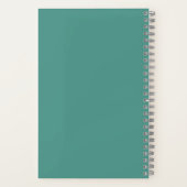 バーバーショッパー用の金ゴールドフローラつる植物を備えたバリ ノートブック (裏面)