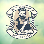 バーバーショップのビジネスフロントをカスタマイズ ウィンドウサイン (シート3)