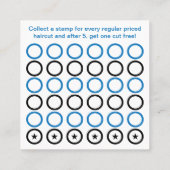 バーバーショップのポールスタンプ ロイヤリティカード (裏面)