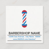 バーバーショップのポールスタンプ ロイヤリティカード (正面)