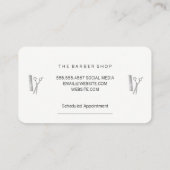 バーバーショップアポイントメント 予約カード (裏面)