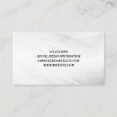 バーバーショップオーナー | 理容師ポールロゴ 名刺 (裏面)