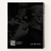 バーバーショップカスタムスパイラルノート ノートブック (裏面)