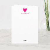 バーバーショップカップルのバレンタイン シーズンカード (裏面)