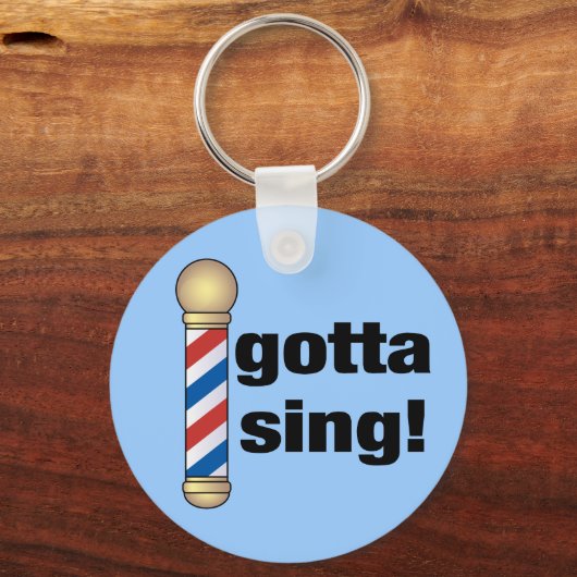 バーバーショップギフトを歌わなくちゃ キーホルダー (正面)