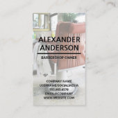 バーバーショップチェア 名刺 (正面)