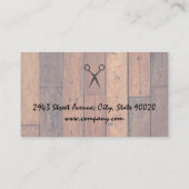 バーバーショップバッジ |木質ボード 名刺 (裏面)