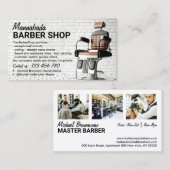 バーバーショップヒップスターサロン 名刺 (正面/裏面)