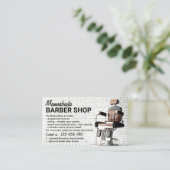 バーバーショップヒップスターサロン 名刺 (スタンド正面)