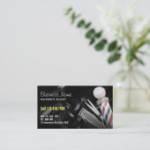 バーバーショッププロフェッショナルヘアクリッパー理容師 名刺 (スタンド正面)