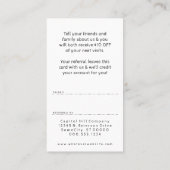 バーバーショップポールは友人を参照 紹介カード (裏面)