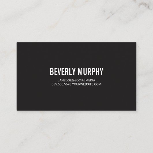 バーバーショップポール | シザーズロゴ 名刺 (裏面)