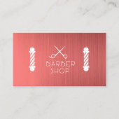 バーバーショップポール | シザーズロゴ 名刺 (正面)