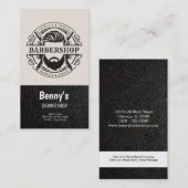 バーバーショップレザールック 名刺 (正面/裏面)