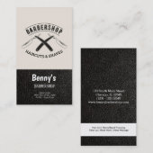 バーバーショップレザールック 名刺 (正面/裏面)