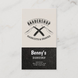 バーバーショップレザールック 名刺