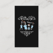 バーバーショップ四重奏ミュージカルノートバンドユーモア 名刺 (正面)