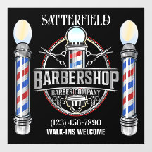 バーバーショップ ウィンドウ クリング