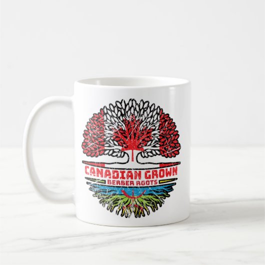 バーバーバーアマジカナダツリールーツ国旗 コーヒーマグカップ (左)
