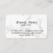 バーバーバーショップカットシェーバーズヒゲヴィンテージ 名刺 (裏面)