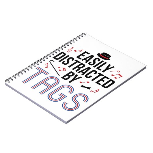 バーバーバーショップカルテットがラベルに気を散らす ノートブック (左側)